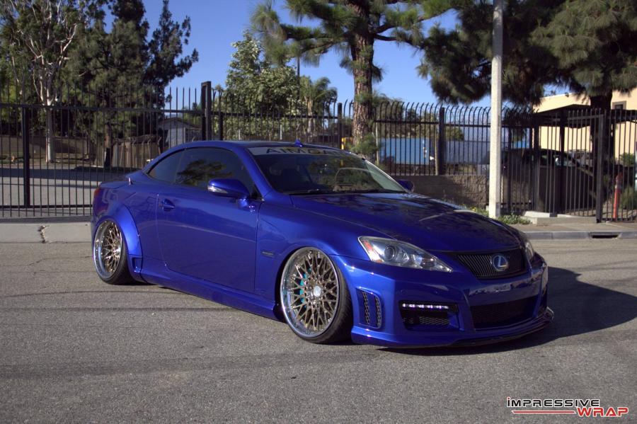 Lexus IS250 Partial Wrap in Gloss Black by Impressive Wrap '2016